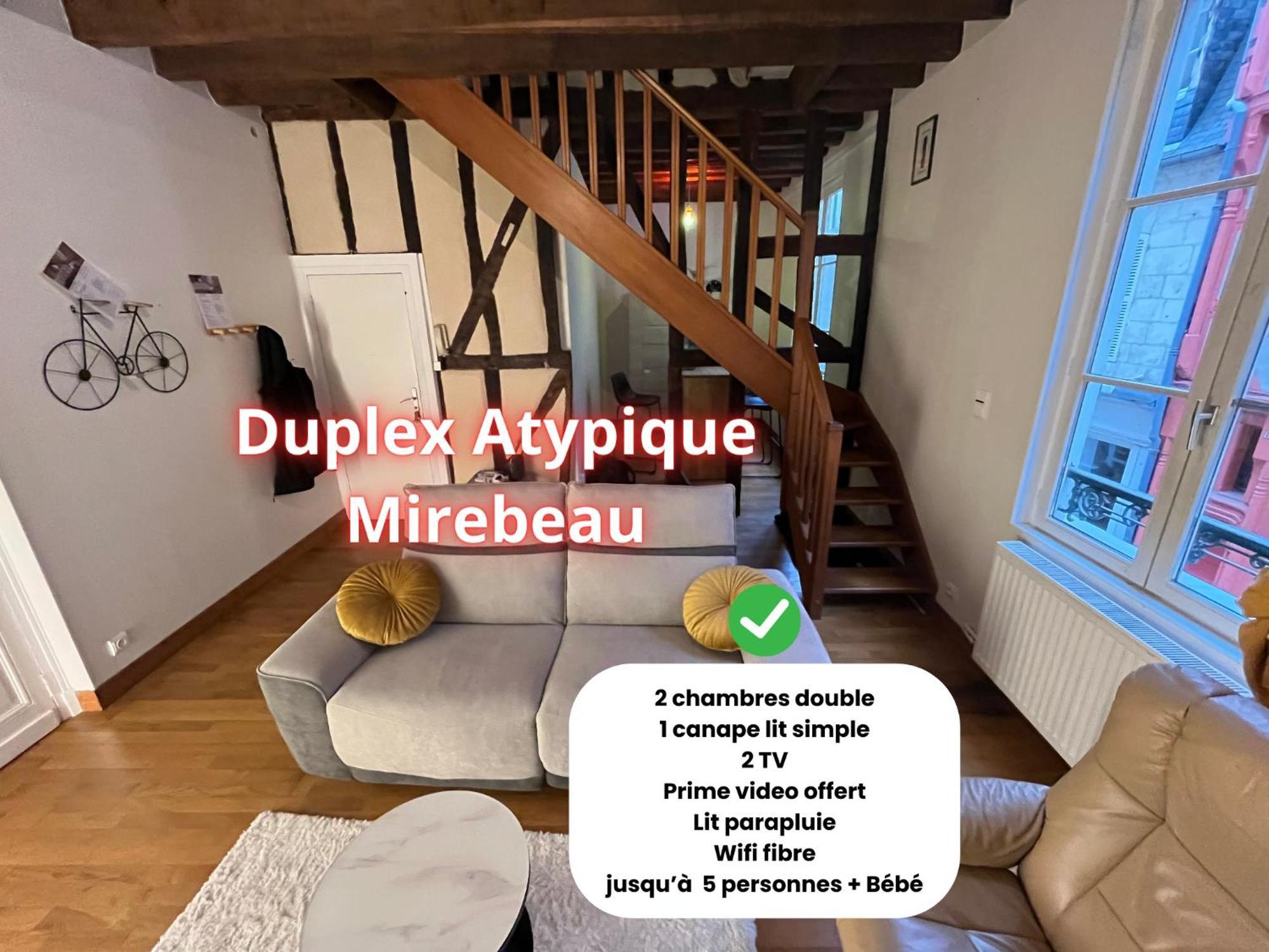 L'Atypique Mirebeau - T3 Duplex - Centre Historique Apartment Bourges Exterior photo